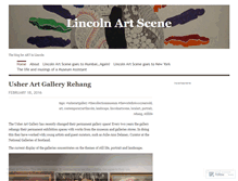 Tablet Screenshot of lincolnartscene.wordpress.com