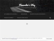 Tablet Screenshot of flamenkin.wordpress.com