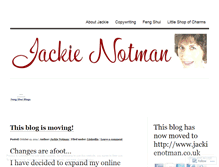 Tablet Screenshot of jackienotman.wordpress.com