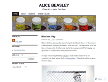 Tablet Screenshot of alicebeasley.wordpress.com