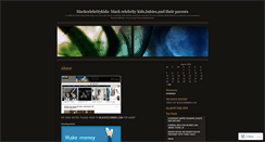 Desktop Screenshot of blackcelebritykids.wordpress.com