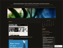 Tablet Screenshot of blackcelebritykids.wordpress.com