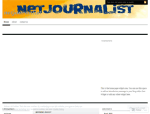 Tablet Screenshot of netjournalist.wordpress.com