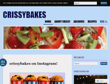 Tablet Screenshot of crissybakes.wordpress.com