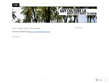 Tablet Screenshot of guyculturela.wordpress.com