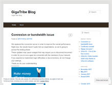 Tablet Screenshot of gigatribe.wordpress.com