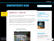 Tablet Screenshot of gemfighter28.wordpress.com