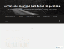 Tablet Screenshot of comunicacionparatodos.wordpress.com