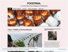 Tablet Screenshot of foodtrail.wordpress.com