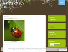 Tablet Screenshot of luvlybug.wordpress.com