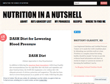 Tablet Screenshot of nutshellnutrition.wordpress.com