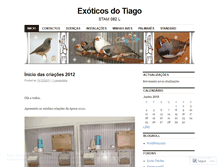 Tablet Screenshot of exoticosdotiago.wordpress.com