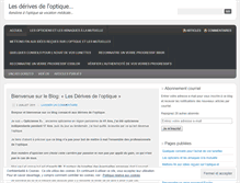 Tablet Screenshot of lesderivesdeloptique.wordpress.com