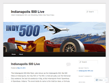 Tablet Screenshot of indianapolis500live.wordpress.com