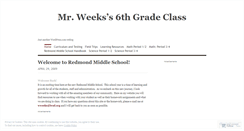 Desktop Screenshot of mrweeks6thgrade.wordpress.com