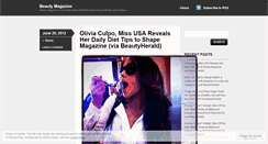 Desktop Screenshot of magazinebeauty.wordpress.com