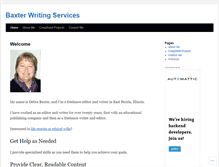 Tablet Screenshot of baxterwriting.wordpress.com