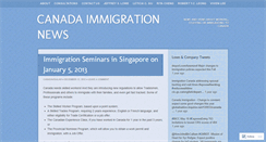 Desktop Screenshot of canadavisalaw.wordpress.com