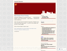 Tablet Screenshot of geraldmusano.wordpress.com