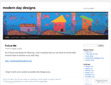 Tablet Screenshot of moderndaydesigns.wordpress.com
