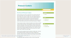 Desktop Screenshot of pressurecookers.wordpress.com