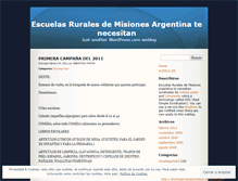 Tablet Screenshot of escuelaruralmisiones.wordpress.com