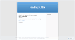 Desktop Screenshot of landboy.wordpress.com