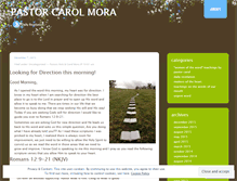 Tablet Screenshot of pastorcarolmora.wordpress.com