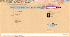 Desktop Screenshot of jennisfoodjournal.wordpress.com