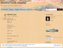 Tablet Screenshot of jennisfoodjournal.wordpress.com