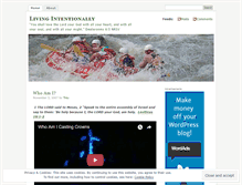 Tablet Screenshot of livingintentionally.wordpress.com