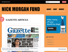 Tablet Screenshot of nickmorganfund.wordpress.com