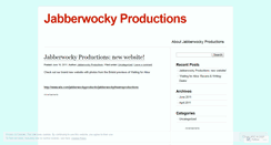 Desktop Screenshot of jabberwockyproductions.wordpress.com