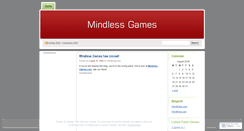Desktop Screenshot of mindlessgames.wordpress.com
