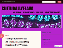 Tablet Screenshot of culturallyflava.wordpress.com