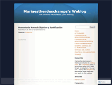 Tablet Screenshot of mariaestherdeschamps.wordpress.com
