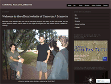 Tablet Screenshot of cameronjmarcotte.wordpress.com