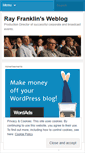 Mobile Screenshot of franklyray.wordpress.com