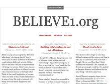 Tablet Screenshot of believe1org.wordpress.com