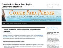 Tablet Screenshot of comidasparaperderpesorapido.wordpress.com