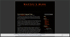 Desktop Screenshot of mattz1.wordpress.com