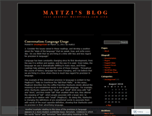 Tablet Screenshot of mattz1.wordpress.com