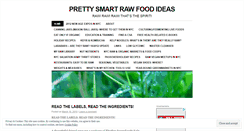 Desktop Screenshot of prettysmartrawfoodideas.wordpress.com