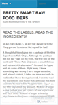 Mobile Screenshot of prettysmartrawfoodideas.wordpress.com