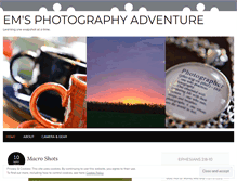 Tablet Screenshot of emsphotographyadventure.wordpress.com