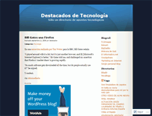 Tablet Screenshot of destacados.wordpress.com