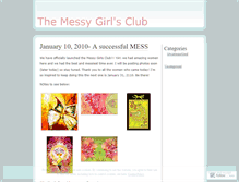 Tablet Screenshot of messygirlsclub.wordpress.com