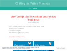 Tablet Screenshot of fmontoy.wordpress.com