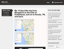 Tablet Screenshot of bikerlife.wordpress.com