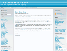 Tablet Screenshot of alabastersock.wordpress.com